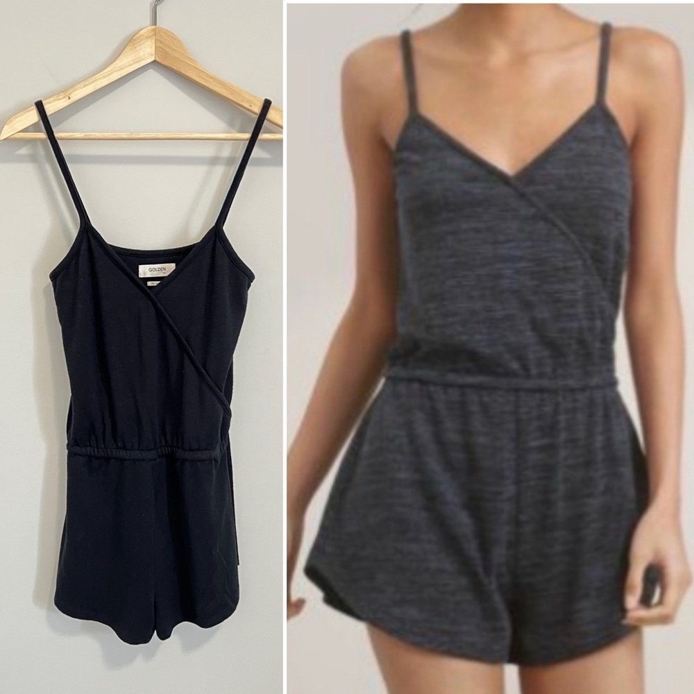 Aritzia Golden by TNA Farewell Romper XXS Black